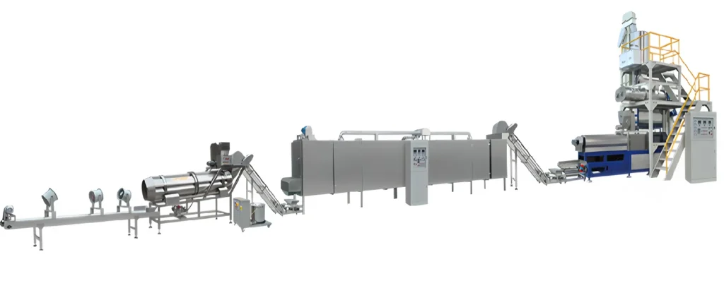 Extrusora de alimentos para animais de estimação de alta eficiência utilizada no sistema completo de processamento de alimentos para animais Máquina