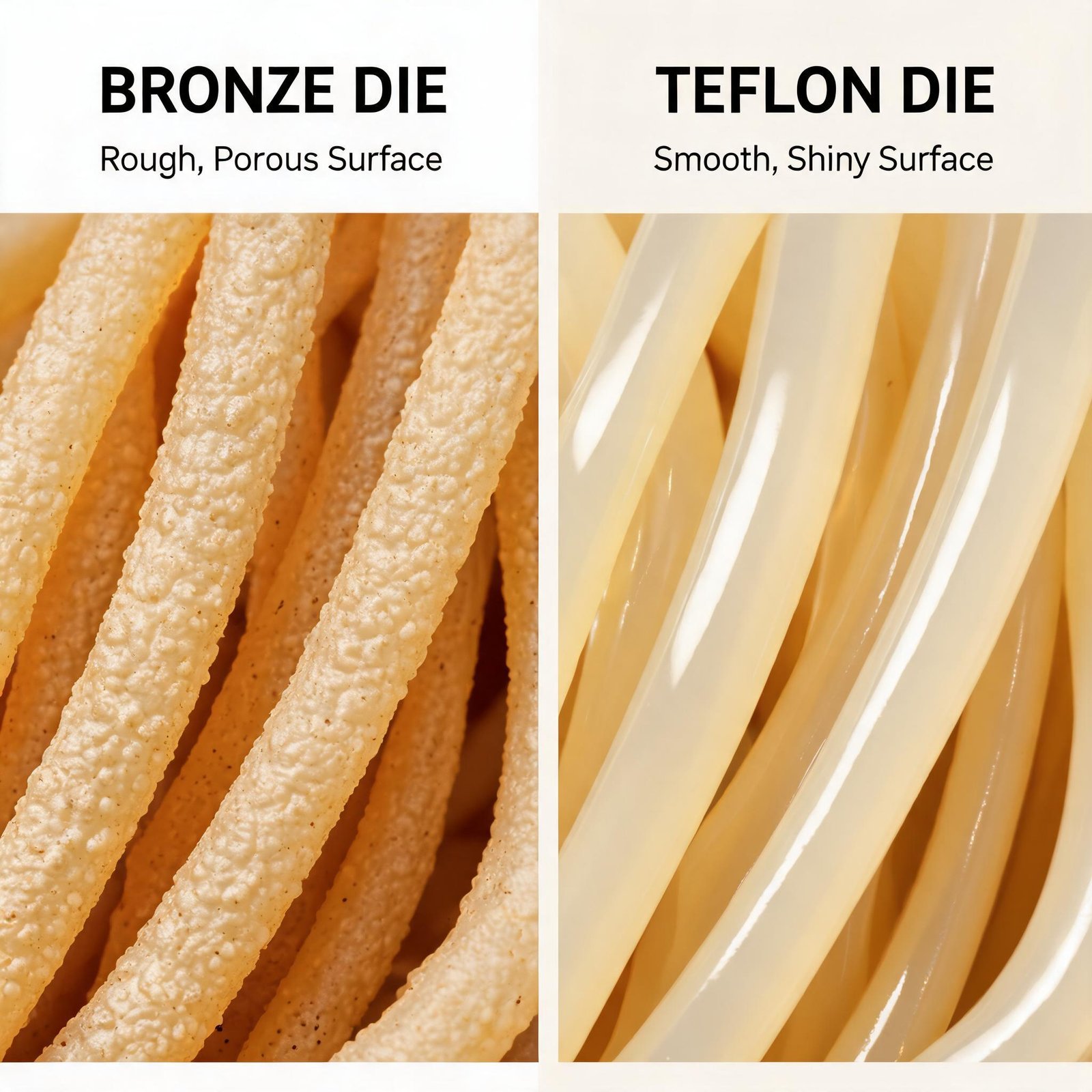 a-close-up-comparison-of-pasta-from-a-teflon-die-vs-a-bronze-die-showing-the-surface-texture