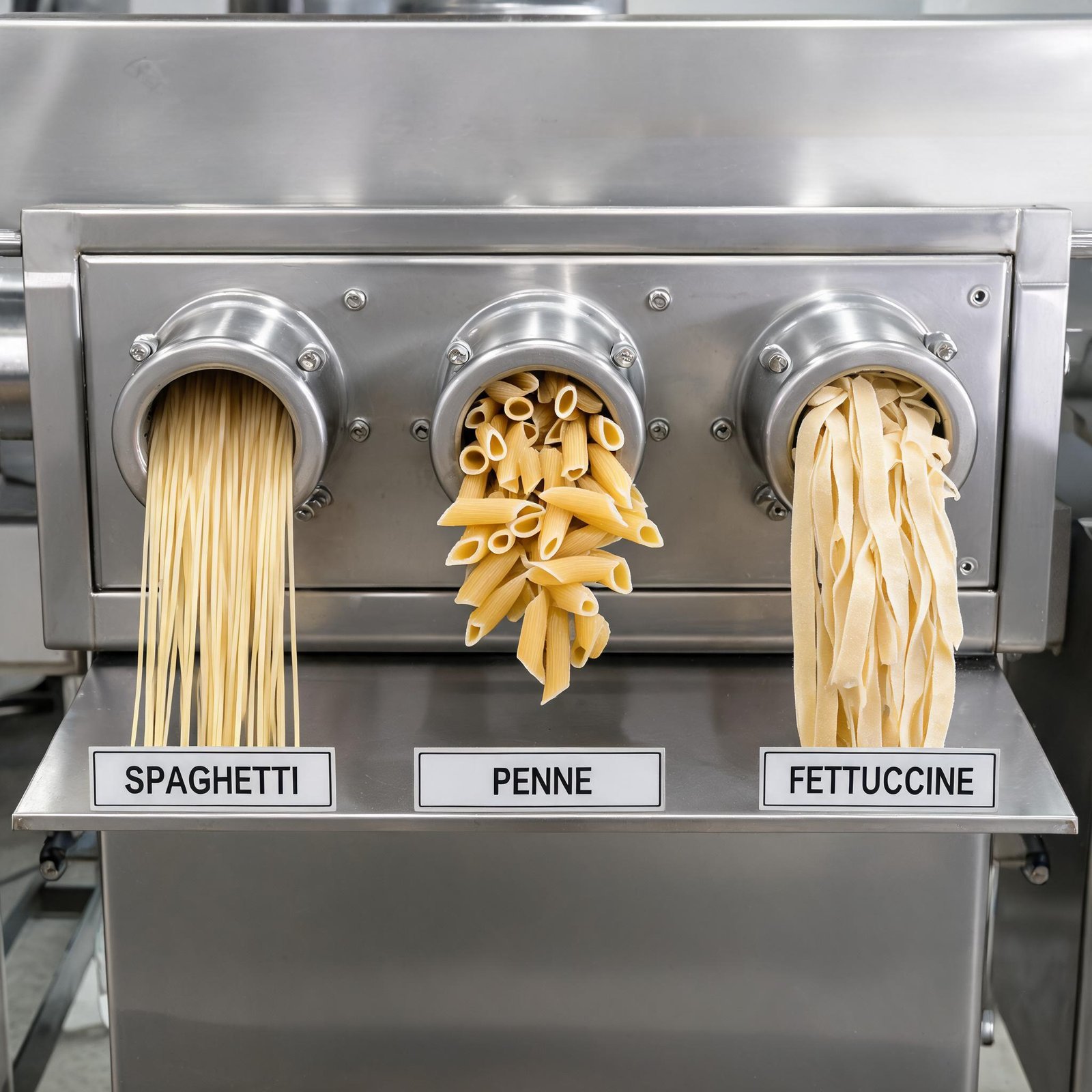 a-row-of-different-pasta-shapes-spaghetti-penne-fettuccine-being-extruded-from-a-commercial-machine