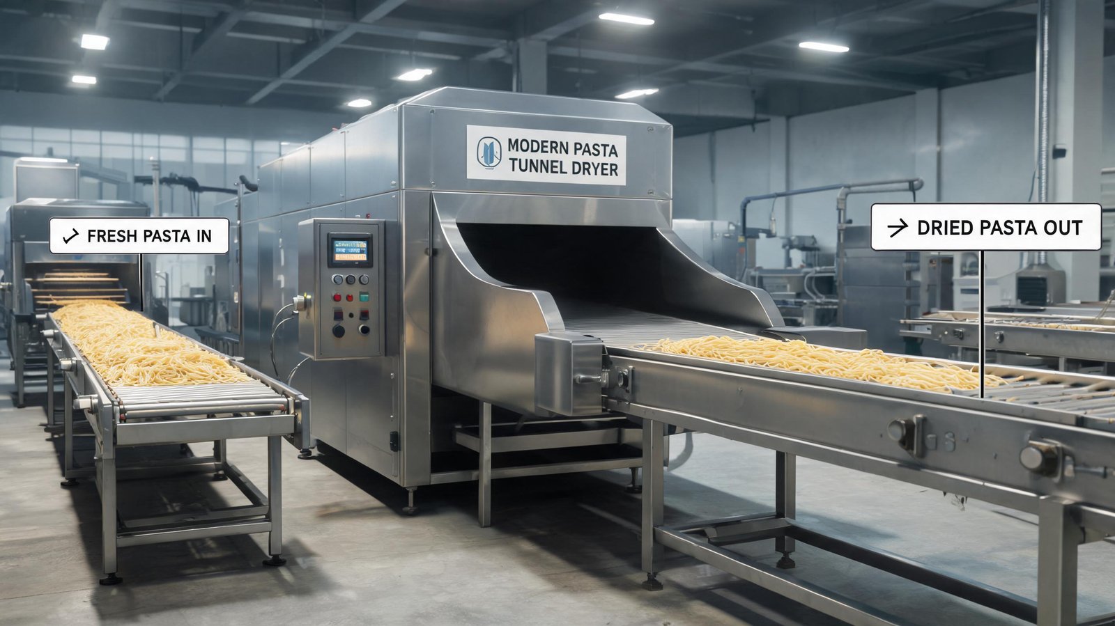 modern-tunnel-dryer-system-for-pasta-production-line