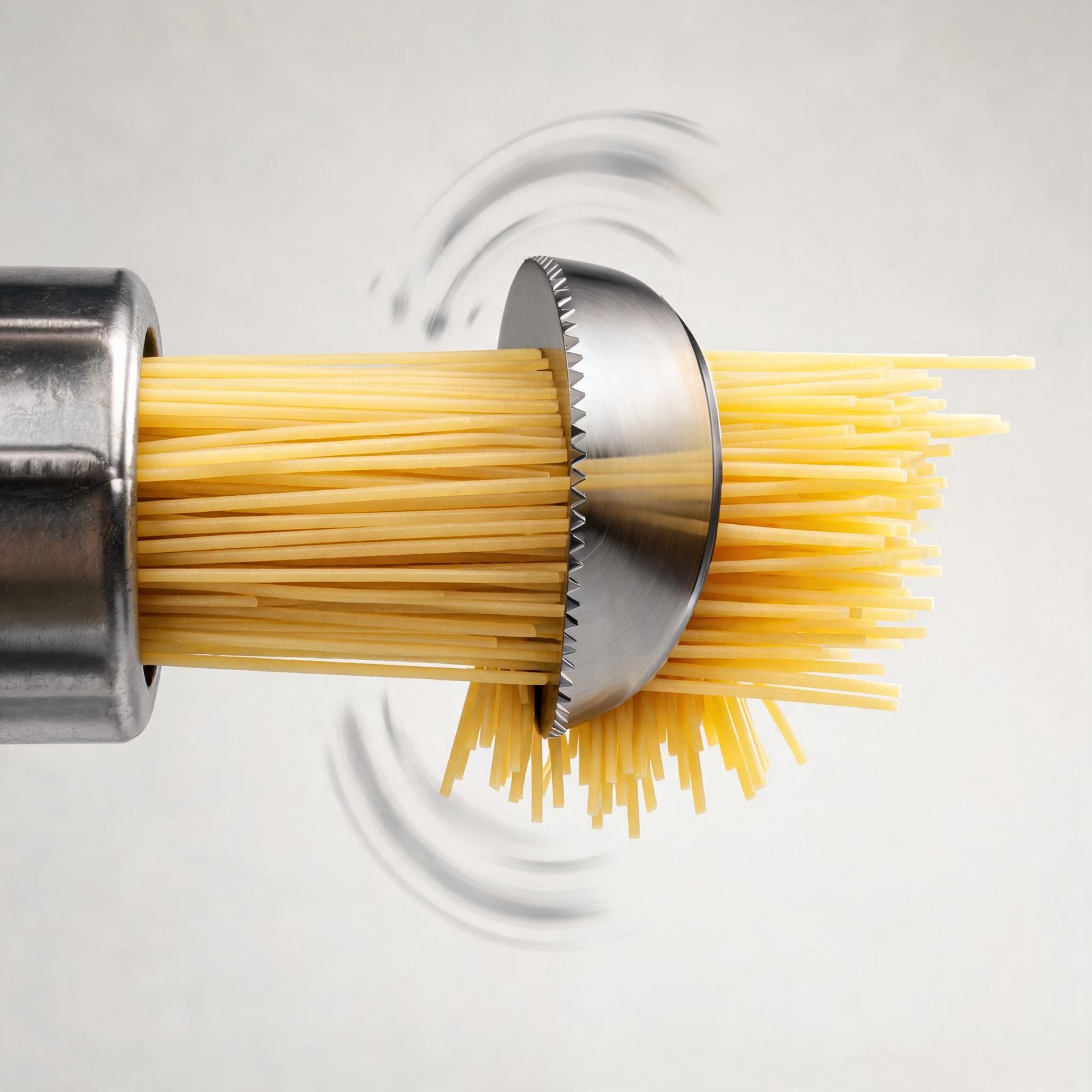 rotating-cutting-blade-cutting-extruded-spaghetti-strands-to-length